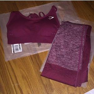 Reserved gymshark bundle nwt beet